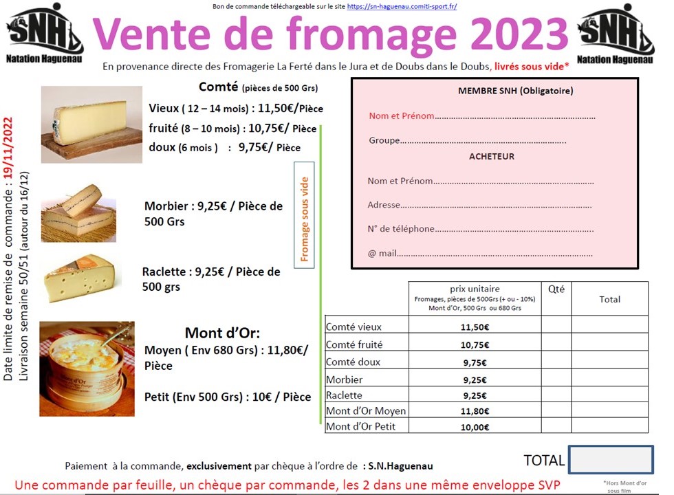 VENTE FROMAGE